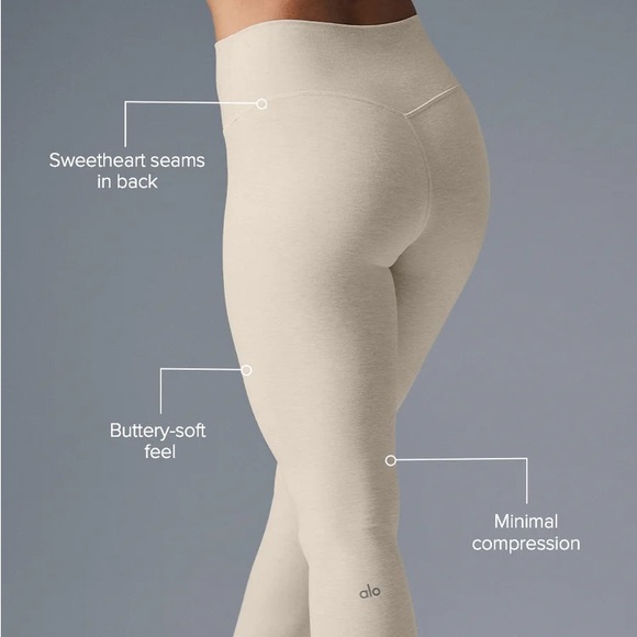 Alo Soft 7/8 Legging Oatmeal Heather - Picture 1 of 5